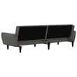Vidaxl Sleeper Sofa Bed in Dark Gray Polyester