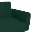 Vidaxl Sofa Bed in Dark Green Polyester Velvet