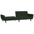 Vidaxl Sofa Bed in Dark Green Polyester Velvet