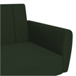 Vidaxl Sofa Bed in Dark Green Polyester Velvet