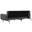 Vidaxl Sofa Bed in Dark Grey Fabric