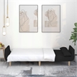Vidaxl 2-Seater Sofa Bed in Black Polyester