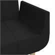 Vidaxl 2-Seater Sofa Bed in Black Polyester