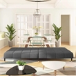 Vidaxl Metal 2-Seater Sofa Bed in Dark Grey Polyester