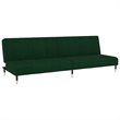Vidaxl Metal Sofa Bed in Dark Green Velvet