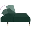 Vidaxl Metal Sofa Bed in Dark Green Velvet