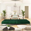 Vidaxl Metal Sofa Bed in Dark Green Velvet