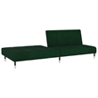 Vidaxl Metal Sofa Bed in Dark Green Velvet