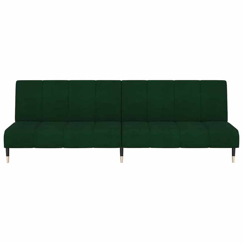 Vidaxl Metal Sofa Bed in Dark Green Velvet
