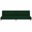 Vidaxl Metal Sofa Bed in Dark Green Velvet