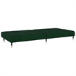 Vidaxl Metal Sofa Bed in Dark Green Velvet