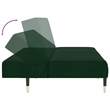 Vidaxl Metal Sofa Bed in Dark Green Velvet