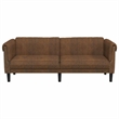 Vidaxl 3-Seater Faux Suede Sofa in Brown