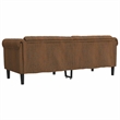 Vidaxl 3-Seater Faux Suede Sofa in Brown
