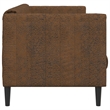 Vidaxl Sofa in Brown Faux Suede Leather