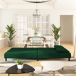 Vidaxl Sofa Bed in Dark Green Velvet