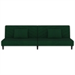 Vidaxl Sofa Bed in Dark Green Velvet