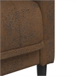 Vidaxl Large Durable Sofa in Brown Faux Suede