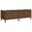 Vidaxl Large Durable Sofa in Brown Faux Suede