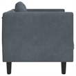 Vidaxl Single Sofa Chair in Dark Grey Velvet