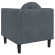 Vidaxl Single Sofa Chair in Dark Grey Velvet