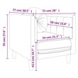 Vidaxl Single Sofa Chair in Dark Grey Velvet