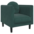 Vidaxl Single Sofa Chair in Dark Green Velvet