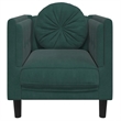 Vidaxl Single Sofa Chair in Dark Green Velvet