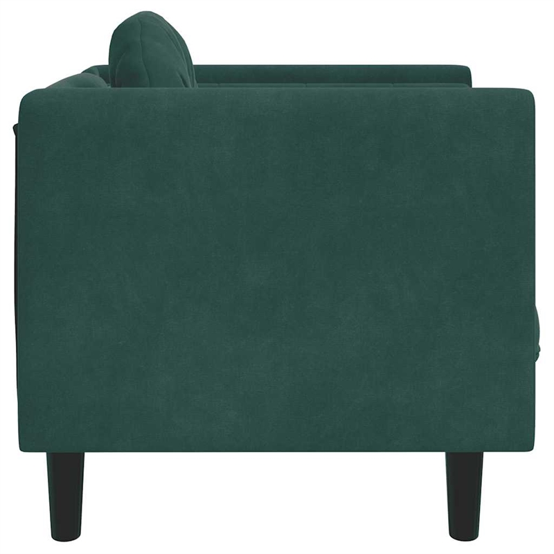 Vidaxl Single Sofa Chair in Dark Green Velvet