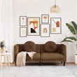 Vidaxl Sofa in Brown Faux Suede Leather