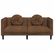 Vidaxl Sofa in Brown Faux Suede Leather