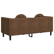 Vidaxl Sofa in Brown Faux Suede Leather
