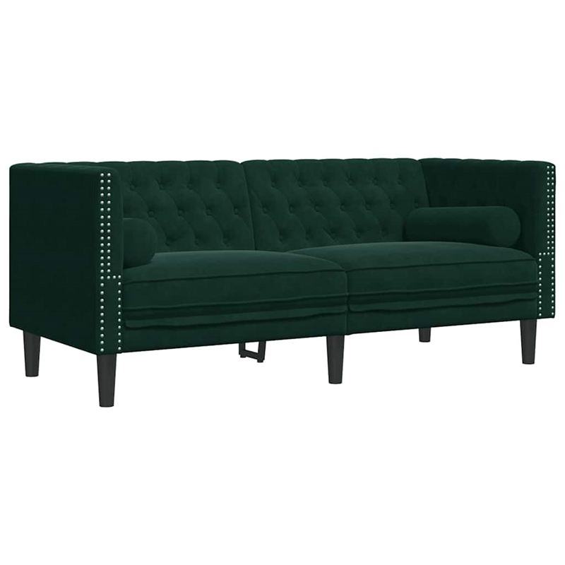 Vidaxl Chesterfield Sofa in Dark Green