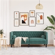 Vidaxl Chesterfield Sofa in Dark Green