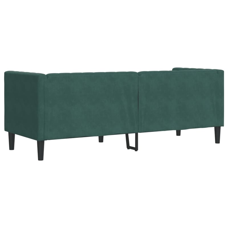 Vidaxl Chesterfield Sofa in Dark Green
