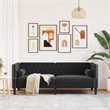 Vidaxl 3-Seater Chesterfield Sofa in Black Velvet