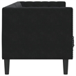 Vidaxl 3-Seater Chesterfield Sofa in Black Velvet