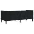 Vidaxl 3-Seater Chesterfield Sofa in Black Velvet