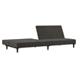 Vidaxl Sofa Bed in Dark Gray Polyester Velvet