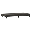 Vidaxl Sofa Bed in Dark Gray Polyester Velvet
