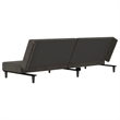 Vidaxl Sofa Bed in Dark Gray Polyester Velvet