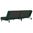 Vidaxl Sofa Bed in Dark Green Polyester Velvet