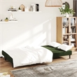 Vidaxl Sofa Bed in Dark Green Polyester Velvet