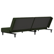 Vidaxl Sofa Bed in Dark Green Polyester Velvet