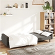 Vidaxl 2-Seater Sofa Bed in Dark Grey Polyester Velvet
