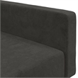 Vidaxl 2-Seater Sofa Bed in Dark Grey Polyester Velvet