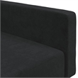 Vidaxl Medium Sofa Bed in Black Polyester Velvet