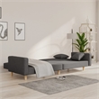Vidaxl Sofa Bed in Dark Grey Fabric Polyester