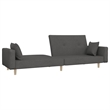 Vidaxl Sofa Bed in Dark Grey Fabric Polyester