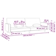 Vidaxl Sofa Bed in Dark Grey Fabric Polyester